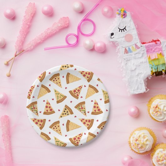 Pizza Party Paper Plate Pappteller (Party)