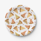 Pizza Party Paper Plate Pappteller (Vorderseite)