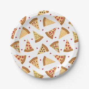 Pizza Party Paper Plate Pappteller