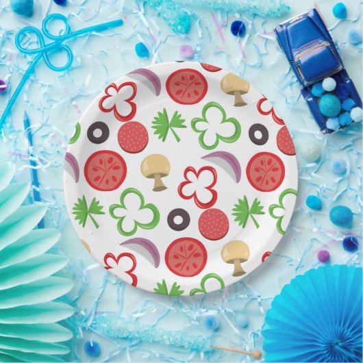 Pizza Party Papierplatte Pappteller (Party)