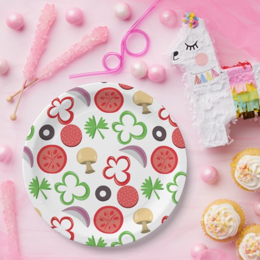 Pizza Party Papierplatte Pappteller (Party)