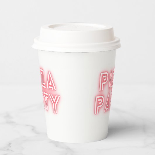 Pizza-Party Pappbecher (Links)