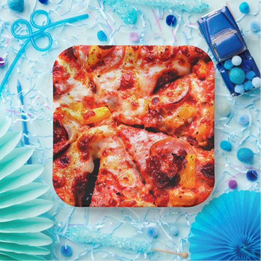 Pizza-Party Pappteller (Party)