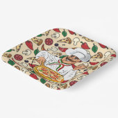 Pizza-Party Pappteller (Gewinkelt)