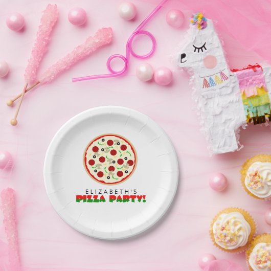Pizza-Party Pappteller (Party)