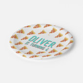 Pizza-Party Pappteller (Schrägansicht)