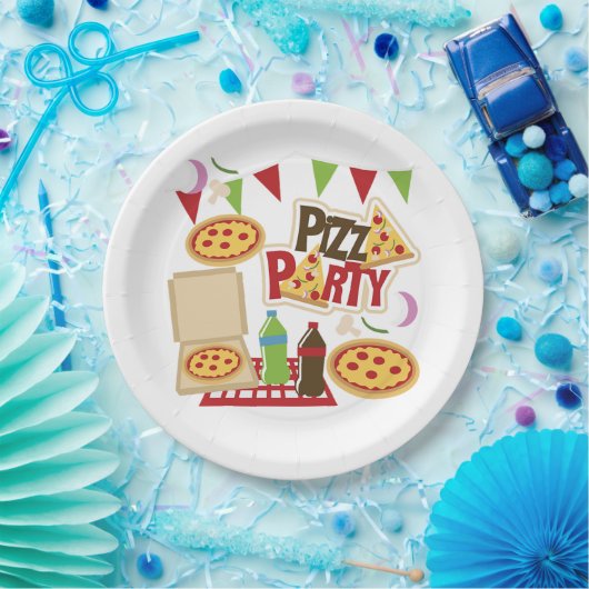Pizza-Party Pappteller (Party)