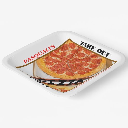 Pizza Party Pappteller (Gewinkelt)