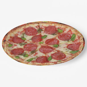 Pizza Party Party Goods Paper Plate Pappteller
