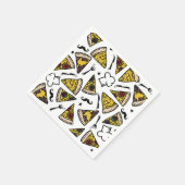 Pizza Party Pattern Plate Serviette (Ecke)