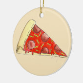 Pizza Party Pepperoni Käse New York Pizzeria Keramik Ornament (Links)