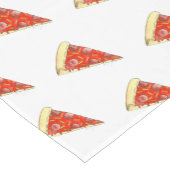PIZZA-PARTY! Pepperoni Käse Pizza Slice Pizzeria Kurzer Tischläufer (Ecke)