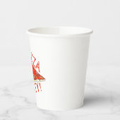 PIZZA-PARTY! Pepperoni Käse Pizza Slice Pizzeria Pappbecher (Links)