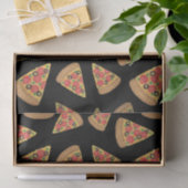 Pizza Party Pepperoni Novelty Black Seidenpapier (Geschenk)