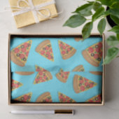 Pizza Party Pepperoni Novelty Blue Seidenpapier (Geschenk)