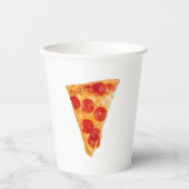 Pizza Party Pepperoni Slice Paper Cup Pappbecher (Vorderseite)