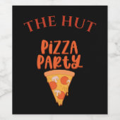 Pizza Party Personalisiert Wine Label Weinetikett (Einzelnes Label)