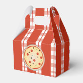 Pizza Party Pie Mix Pizza Karierte Streifen Geschenkschachtel (Rückseite)
