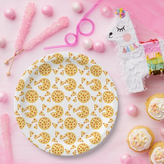 Pizza Party Pizza Pie Pappteller (Party)