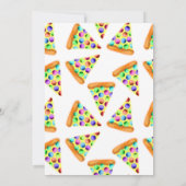 Pizza-Party (Rainbow) Einladung (Rückseite)