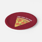 Pizza-Party-Scheibe der Ananas-Pepperoni-Torte Pappteller (Schrägansicht)