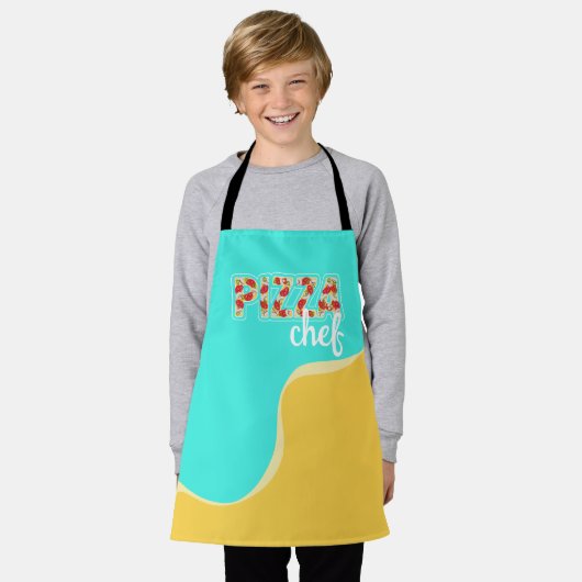Pizza-Party Schürze (Getragen)