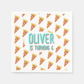 Pizza-Party Serviette (Vorderseite)