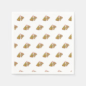 Pizza-Party Serviette (Vorderseite)