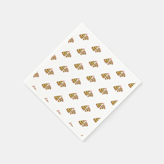 Pizza-Party Serviette (Ecke)