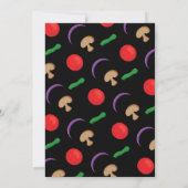 Pizza Party Slice Geburtstagsparty Einladung (Rückseite)