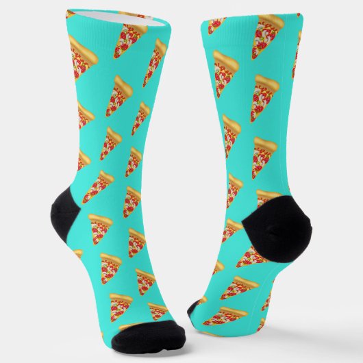 Pizza-Party Socken (Gewinkelt)