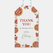 Pizza-Party, Spaß Geschenkanhänger (Vorderseite)