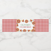 Pizza-Party, Spaß Wasserflaschenetikett (Einzelnes Label)