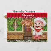 Pizza Party - SRF Einladung (Vorne/Hinten)