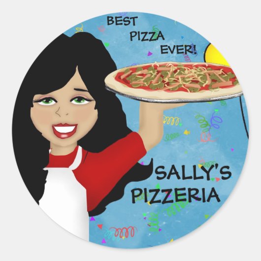 Pizza Party Stickers (Vorderseite)