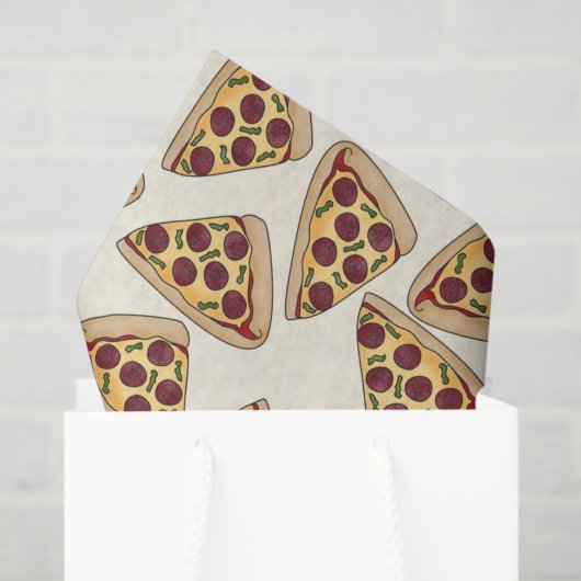 Pizza-Party-Stoffpapier Seidenpapier (Geschenk Tasche)