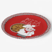 Pizza Party Style 1 - Paper Party Teller (Schrägansicht)
