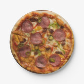Pizza Party Supreme Pappteller (Vorderseite)