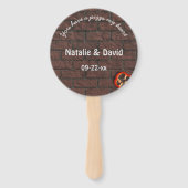 Pizza Party Supreme Wedding Fächer (Rückseite)