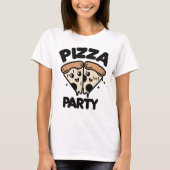 Pizza-Party T-Shirt (Vorderseite)