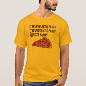 Pizza-Party T-Shirt (Vorderseite)