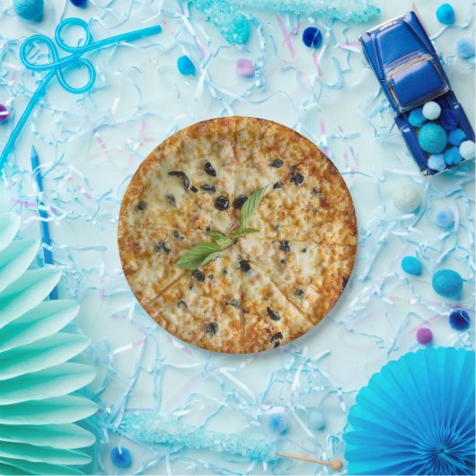 Pizza-Party-Teller in Scheiben Pappteller (Party)