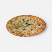 Pizza-Party-Teller in Scheiben Pappteller (Schrägansicht)