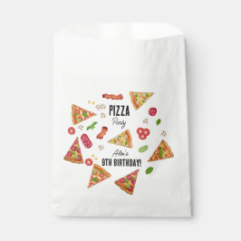 Pizza Party Thema Wasserfarbe Kindergeburtstag Par Geschenktütchen