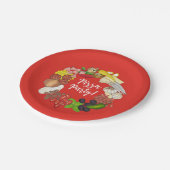 Pizza Party Toppings Italienische Pizzeria Pie Pappteller (Schrägansicht)