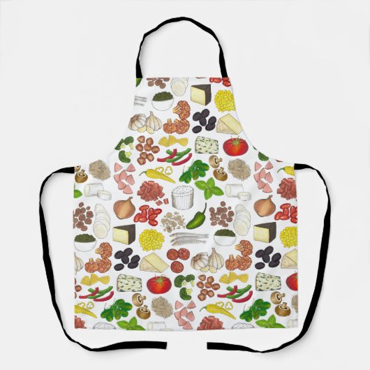 Pizza Party Toppings Italienische Pizzeria Pie Schürze (Vorderseite)