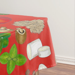 Pizza Party Toppings Italienische Pizzeria Pie Tischdecke