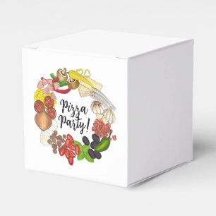 Pizza Party Toppings machen Ihre eigene Geburtstag Geschenkschachtel
