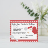 Pizza Party Vielen Dank Dankeskarte (Stehend Vorderseite)