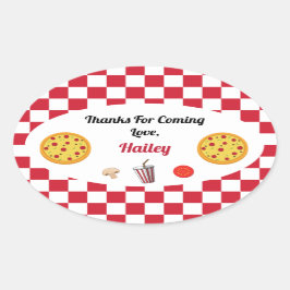 Pizza Party Vielen Dank, Sticker